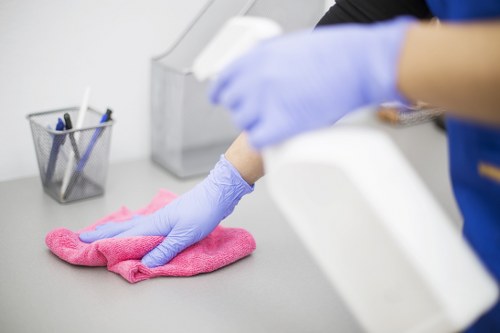 Secure oven cleaning payment area with protected card checkout
