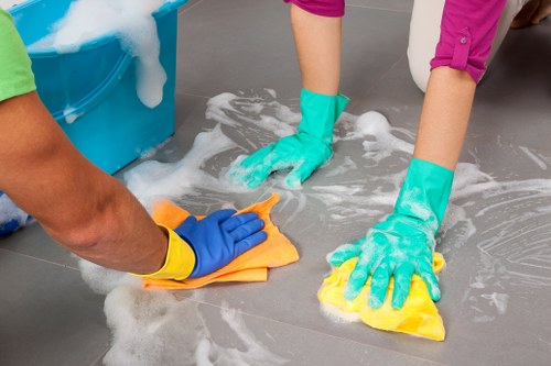 Deep kitchen cleaning during a Richmond move-out service