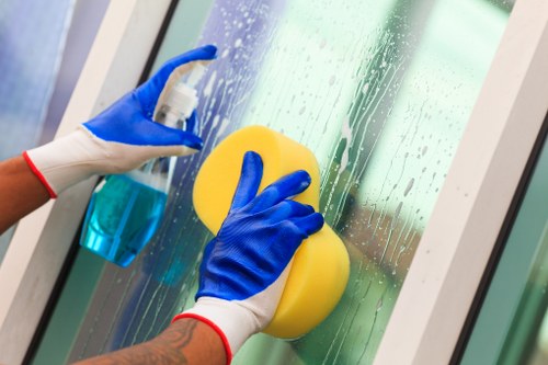 Clean glass and frames on a Richmond property