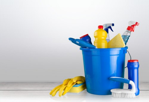 Local Richmond cleaner treating a sofa in a residential property