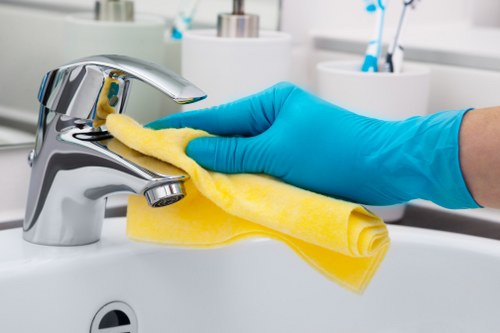 Local Richmond cleaning team preparing a home for a visit