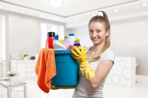 Professional cleaning team preparing a deep clean in Richmond property